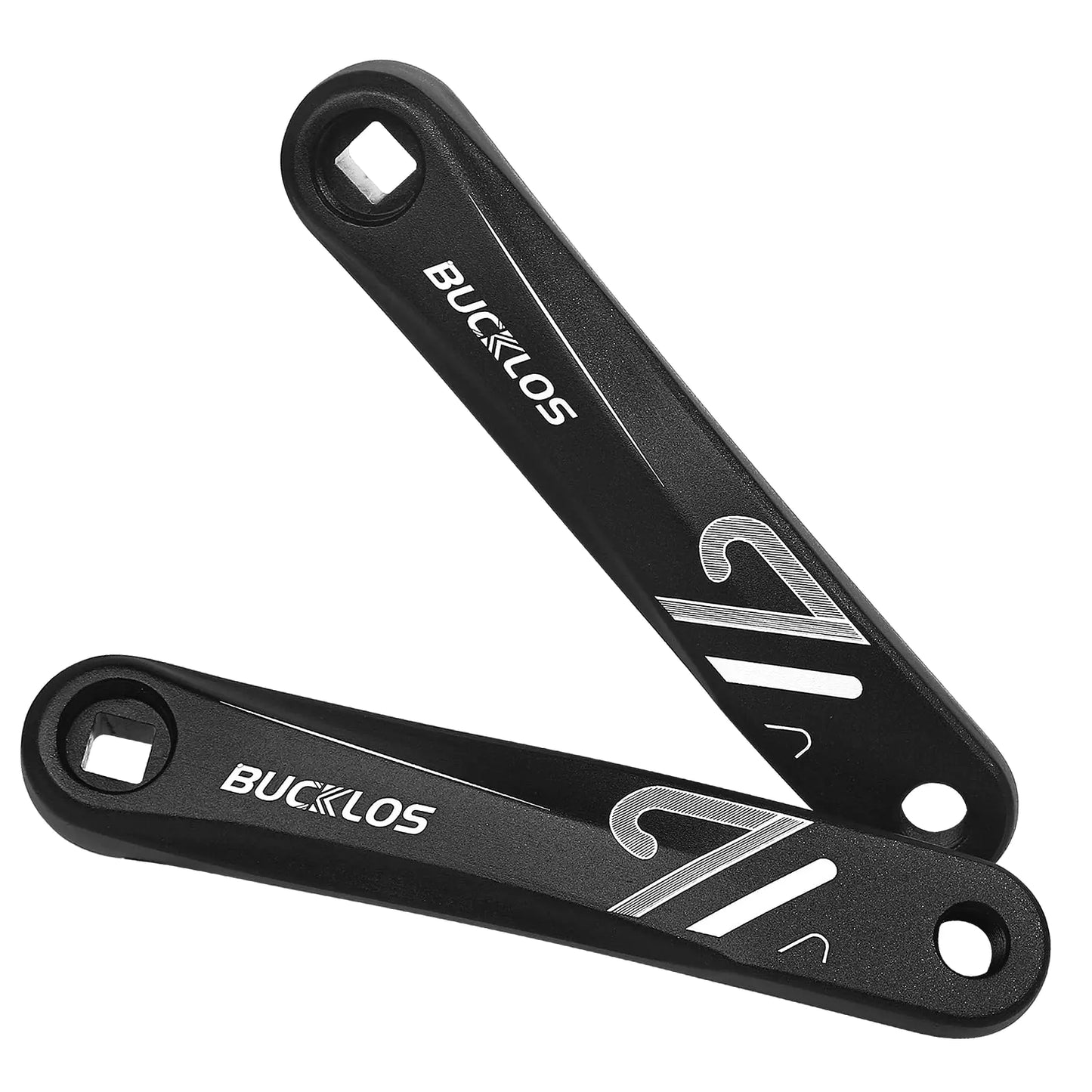 BUCKLOS Ebike Mountain Bike Square/Diamond/Hollow Crank Arm -152MM/170MM/175MM MTB Aluminum Bicycle CrankSet for Electric Bike/Road Bike/Commuter Bike/Exercise Bike/Fat Bike